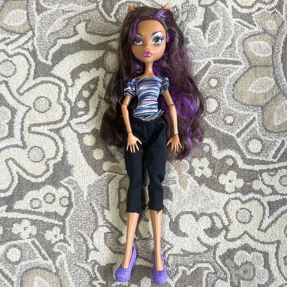 First Release Monster High Clawdeen Wolf Doll with Rare 2008 Copyright Stamp
